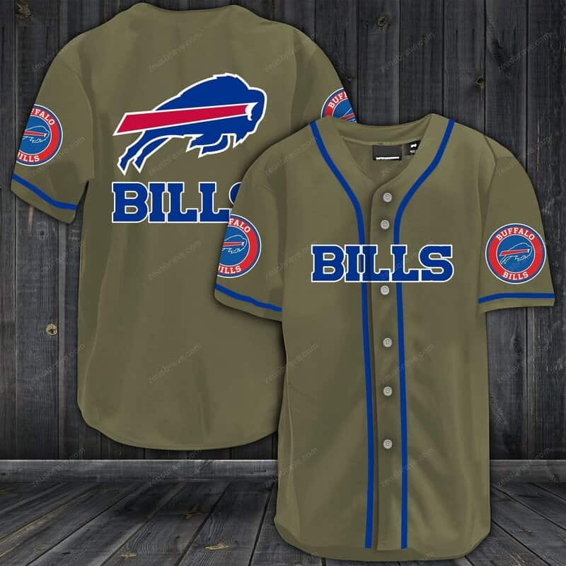 NFL Buffalo Bills Baseball Jersey Sport Gift For Dad