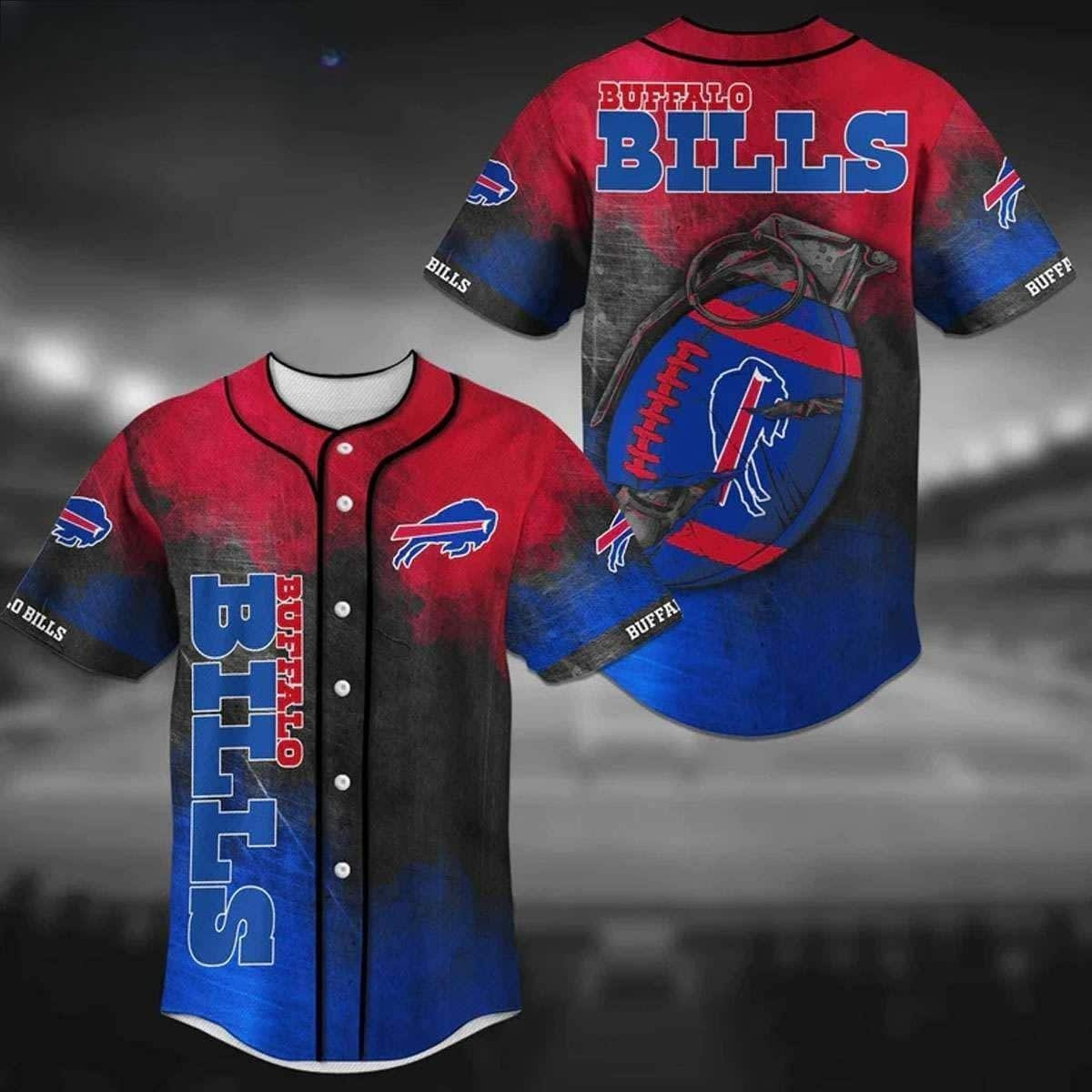 NFL Buffalo Bills Baseball Jersey Gift For Football Boyfriend