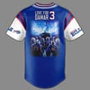 NFL Love For Damar 3 Buffalo Bills Baseball Jersey Best Gift For Football Fans NFL Love For Damar 3 Buffalo Bills Baseball Jersey Best Gift For Football Fans
