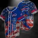 NFL Buffalo Bills Baseball Jersey American Flag Gift For Him NFL Buffalo Bills Baseball Jersey American Flag Gift For Him