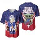 Baby Yoda Star Wars Loves NFL Buffalo Bills Baseball Jersey Gift For Him Baby Yoda Star Wars Loves NFL Buffalo Bills Baseball Jersey Gift For Him