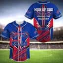 Man Of God Husband Dad Bills Fan NFL Buffalo Bills Baseball Jersey Man Of God Husband Dad Bills Fan NFL Buffalo Bills Baseball Jersey