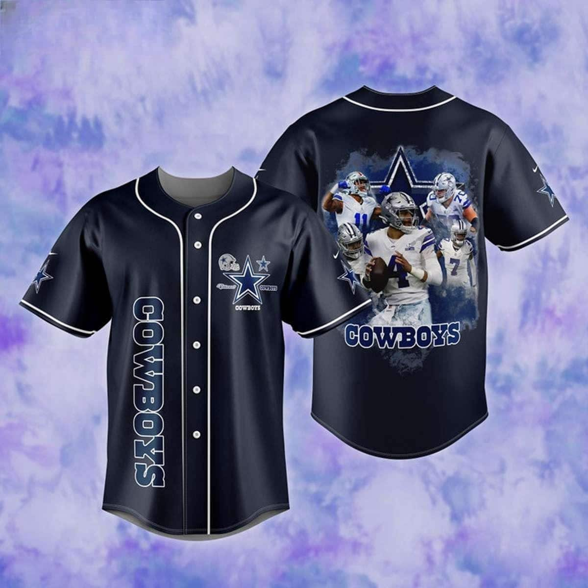 NFL Dallas Cowboys Baseball Jersey Sport Gift For Best Friend