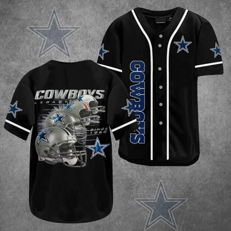 NFL Dallas Cowboys Baseball Jersey Football Gift For Dad