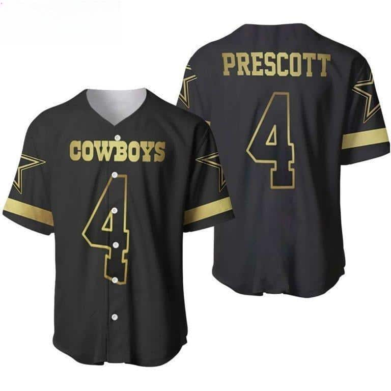 NFL Dallas Cowboys Baseball Jersey Dak Prescott