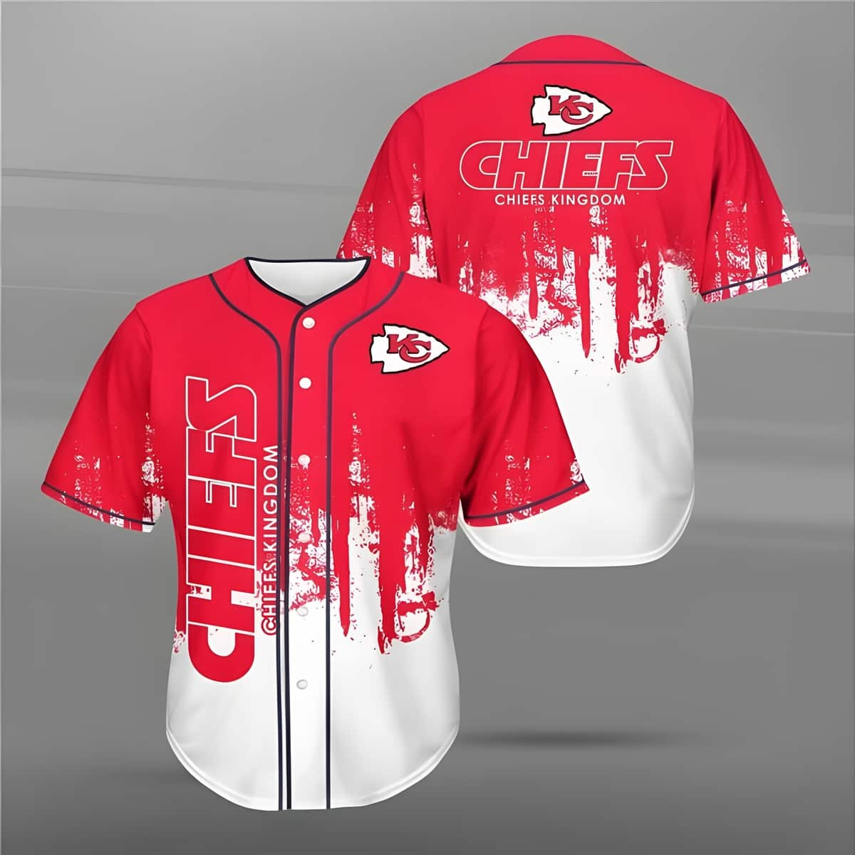 NFL Kansas City Chiefs Kingdom Baseball Jersey Gift For Football Fans