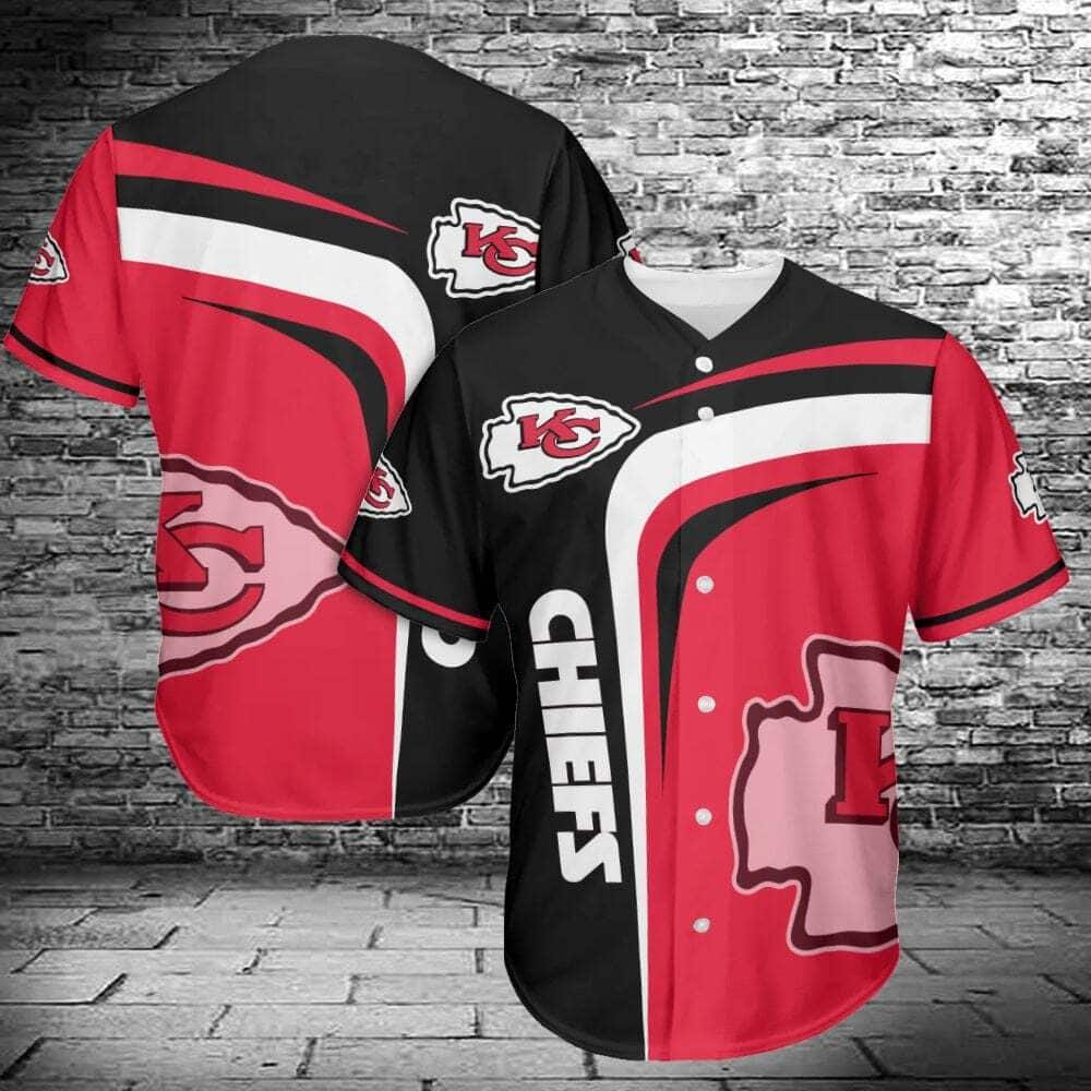 NFL Kansas City Chiefs Baseball Jersey Sports Gift For Dad