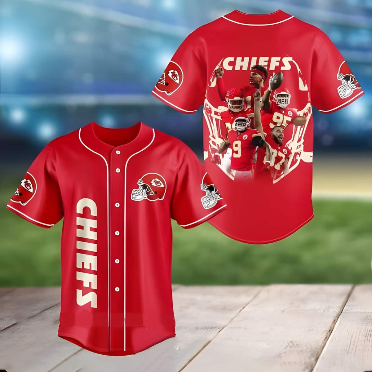 NFL Kansas City Chiefs Baseball Jersey Gift For Football Fans