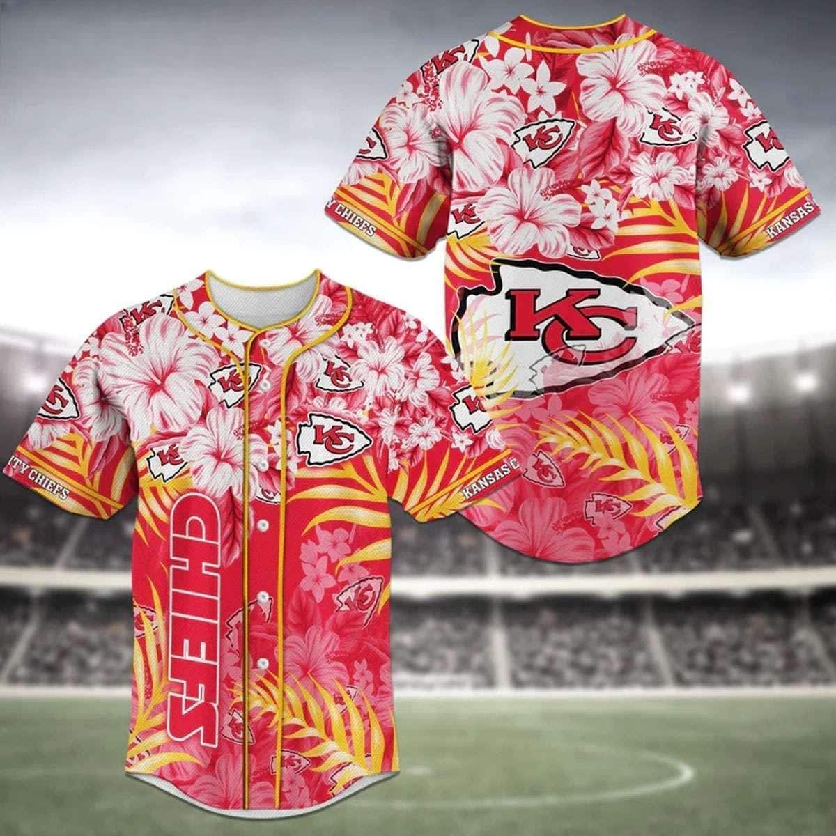 NFL Kansas City Chiefs Baseball Jersey Gift For Sport Dad