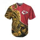 NFL Kansas City Chiefs Baseball Jersey Tribal Pattern Sports Gift For Him NFL Kansas City Chiefs Baseball Jersey Tribal Pattern Sports Gift For Him