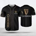 Black Guinness Beer Baseball Jersey Sports Gift For Dad Black Guinness Beer Baseball Jersey Sports Gift For Dad