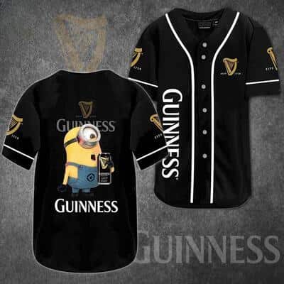 Minion Guinness Baseball Jersey Gift For Beer Lovers