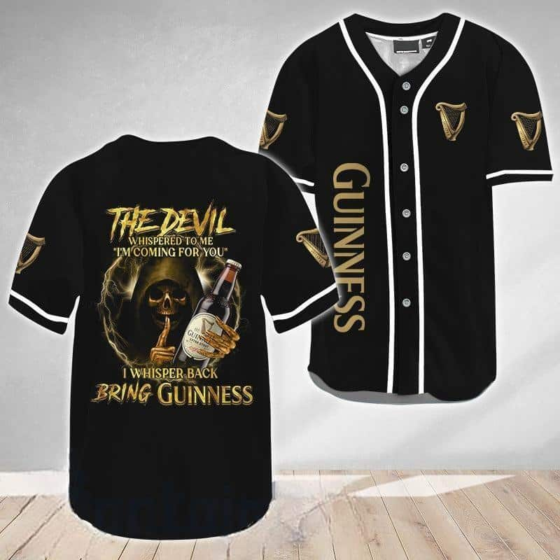 I'm Coming For You The Devil Bring Guinness Baseball Jersey