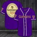 Purple Guinness Baseball Jersey Beer Lovers Gift Purple Guinness Baseball Jersey Beer Lovers Gift