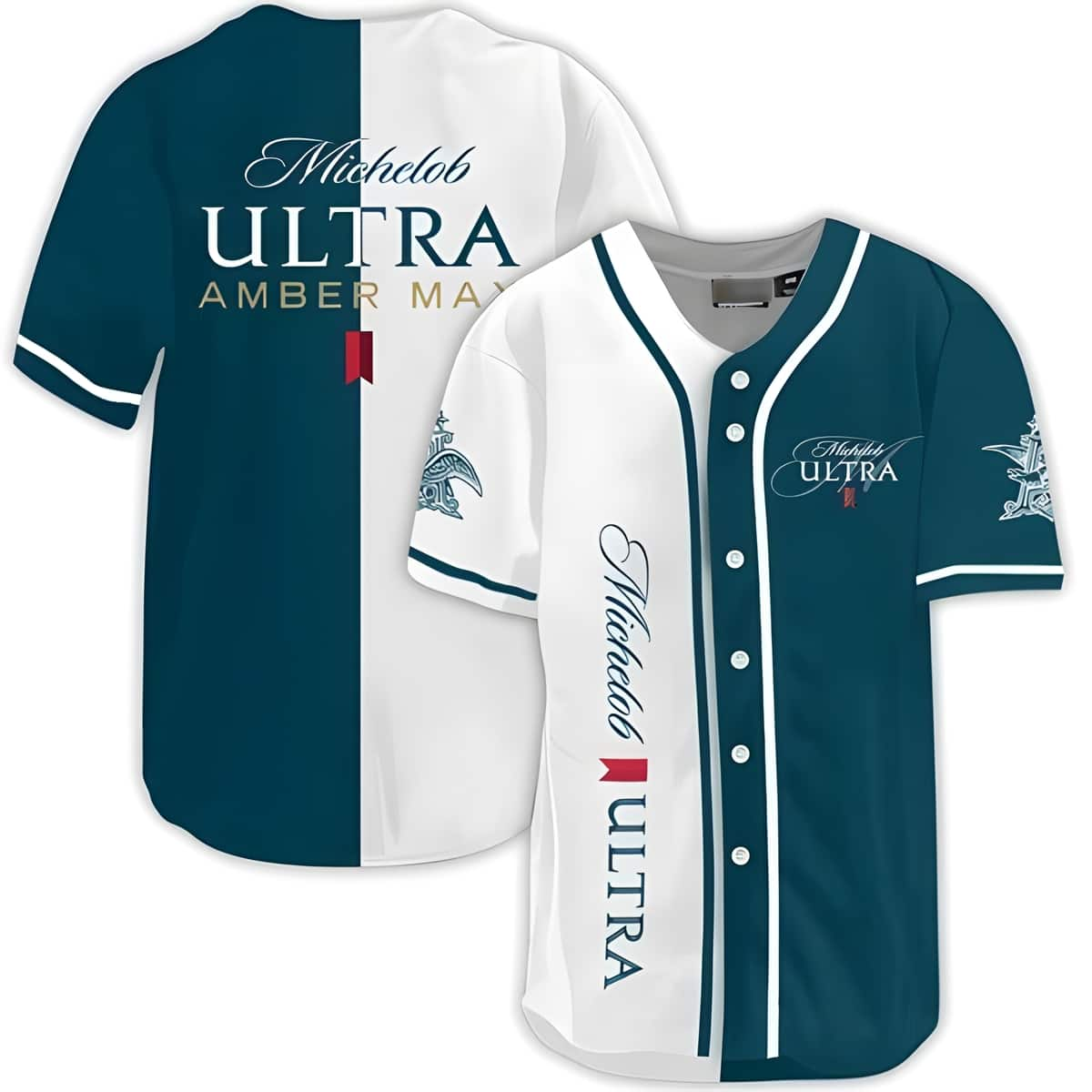 Dual Colors Michelob ULTRA Baseball Jersey Amber Max Best Gift For Beer Lovers