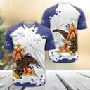 Michelob ULTRA Beer Anheuser Eagle Logo Baseball Jersey Michelob ULTRA Beer Anheuser Eagle Logo Baseball Jersey