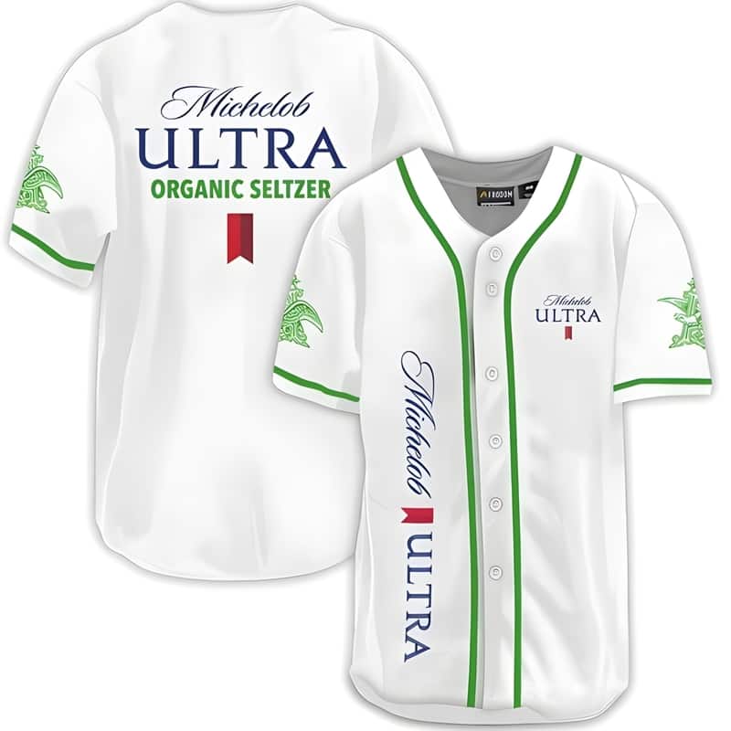 Michelob ULTRA Organic Seltzer Baseball Jersey Beer Lovers Gift Michelob ULTRA Organic Seltzer Baseball Jersey Beer Lovers Gift
