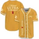 Michelob ULTRA Pure Gold Baseball Jersey Beer Lovers Gift Michelob ULTRA Pure Gold Baseball Jersey Beer Lovers Gift