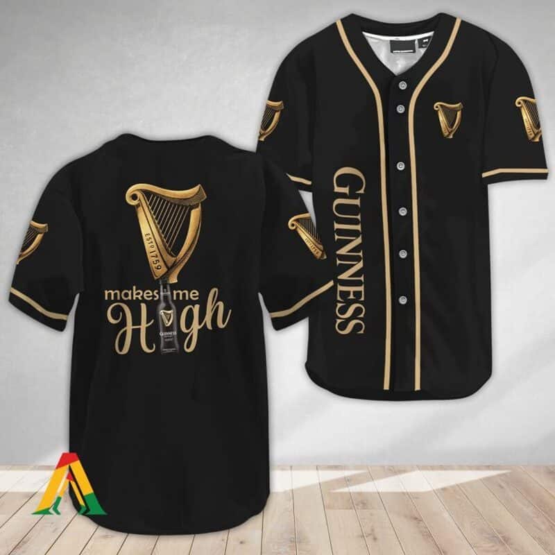 Guinness Beer Make Me High Baseball Jersey