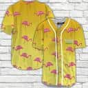 Yellow Natural Light Baseball Jersey Flamingo Beer Lovers Gift