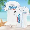 White Natural Light Baseball Jersey Beer Lovers Gift White Natural Light Baseball Jersey Beer Lovers Gift