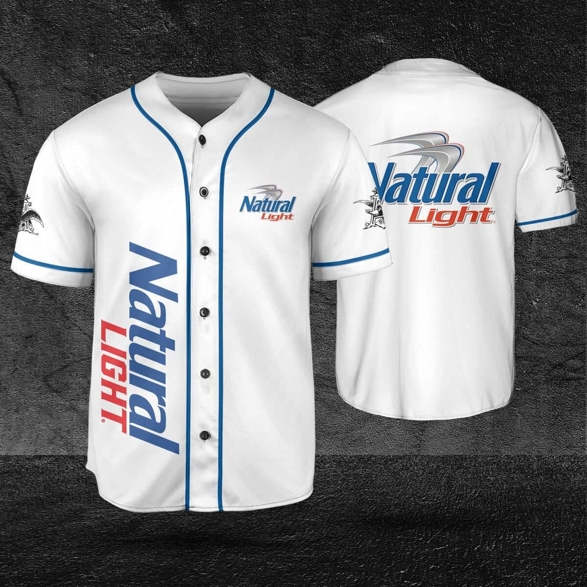 Basic Natural Light Baseball Jersey Gift For Beer Drinkers