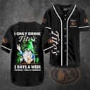 Gnomes I Only Drink Tito's 3 Days A Week Baseball Jersey Gnomes I Only Drink Tito's 3 Days A Week Baseball Jersey