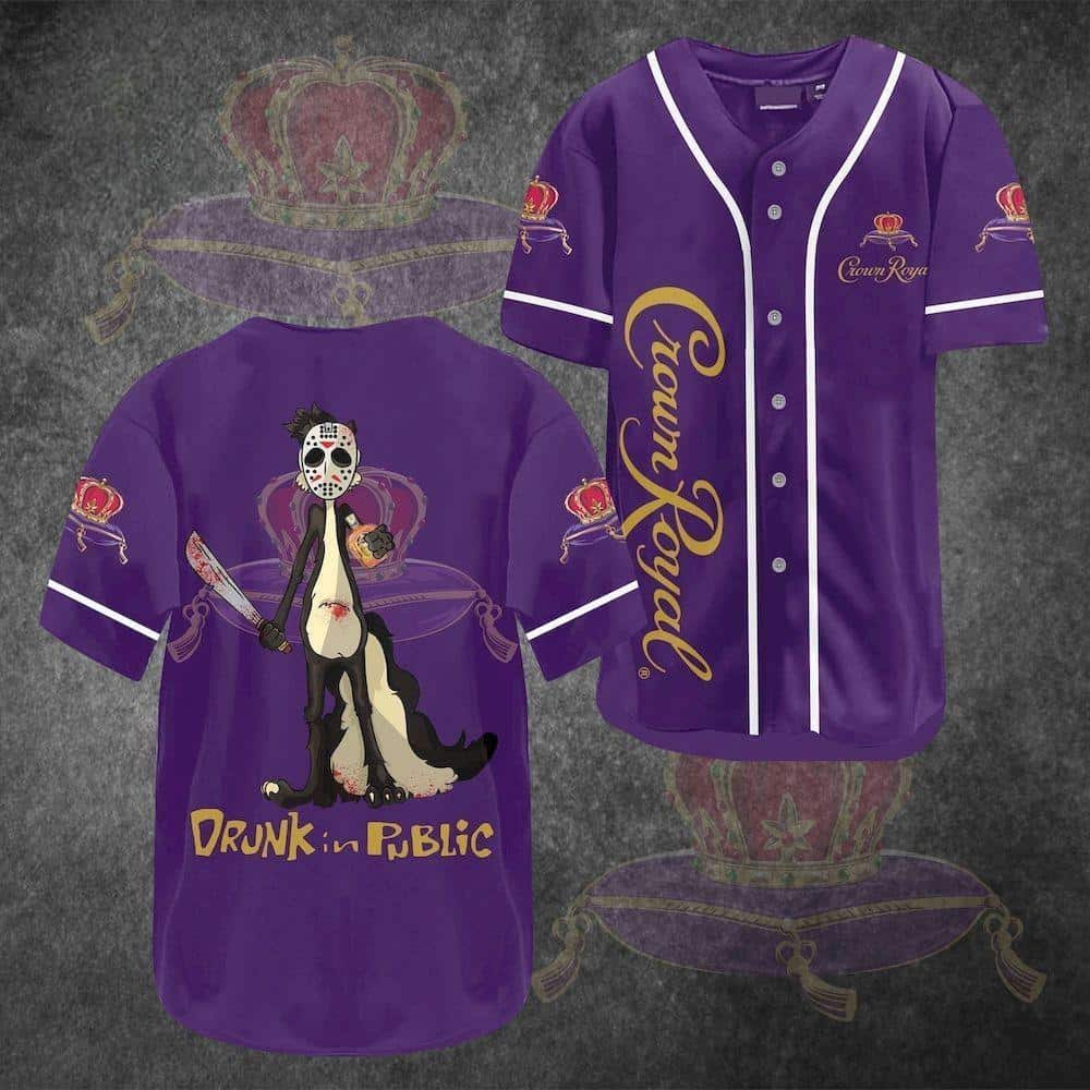 Crown Royal Baseball Jersey Jason Voorhees Memes Drunk In Public