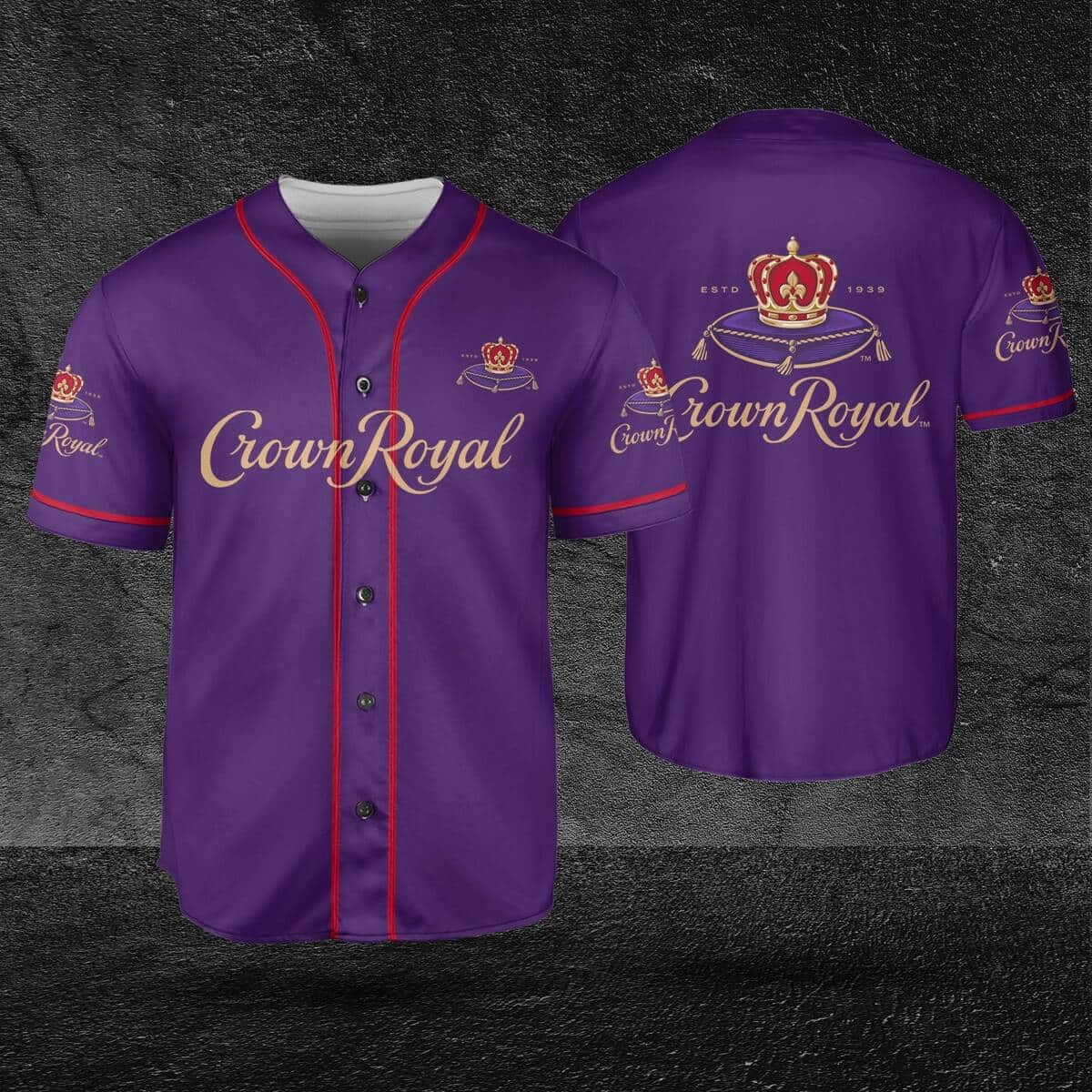 Crown Royal Whisky Baseball Jersey Gift For Sport Dad