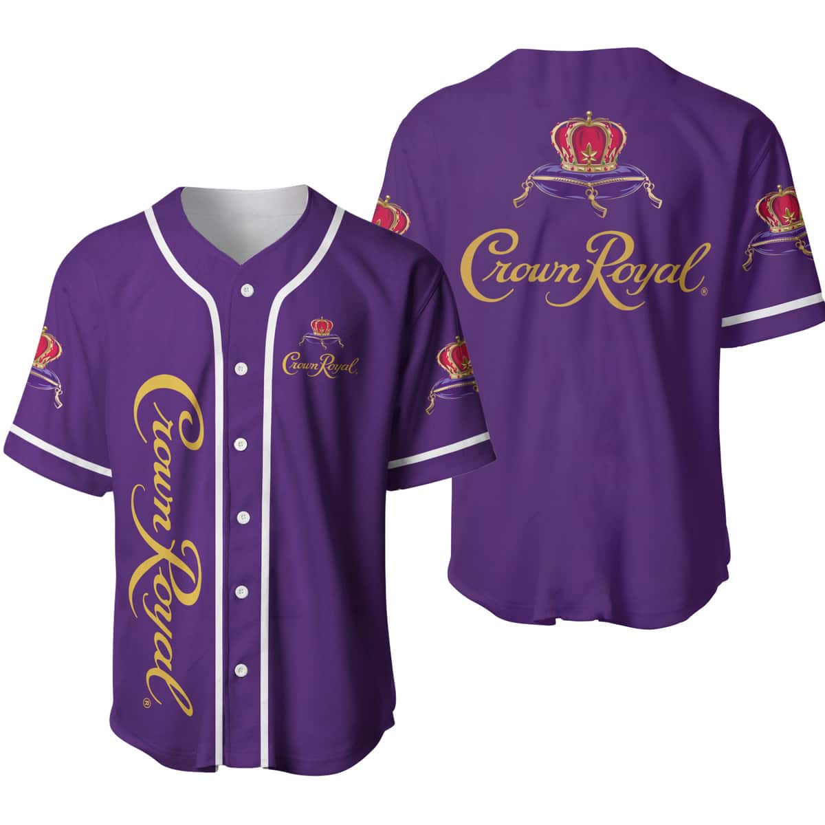 Basic Crown Royal Whisky Baseball Jersey Sports Gift For Dad