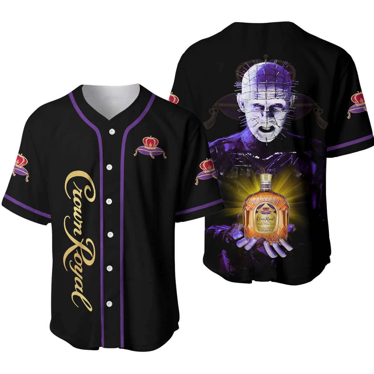 Crown Royal Whisky Baseball Jersey Hellraiser Gift For Sport Dad