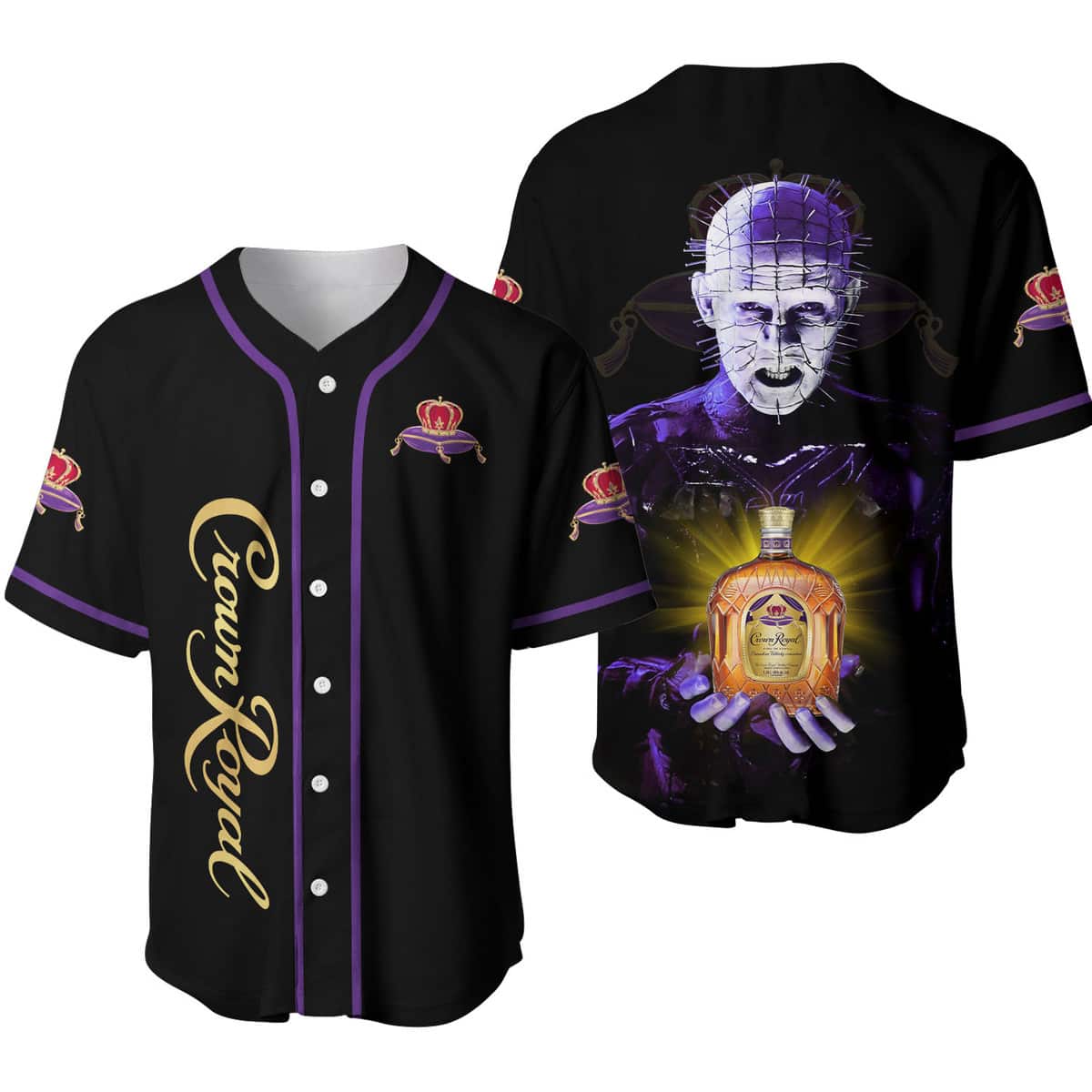 Crown Royal Whisky Baseball Jersey Hellraiser Gift For Sport Dad Crown Royal Whisky Baseball Jersey Hellraiser Gift For Sport Dad