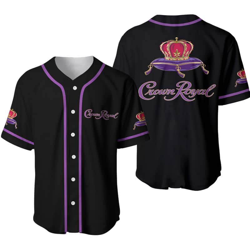 Black Crown Royal Baseball Jersey Whisky Lovers Gift Black Crown Royal Baseball Jersey Whisky Lovers Gift