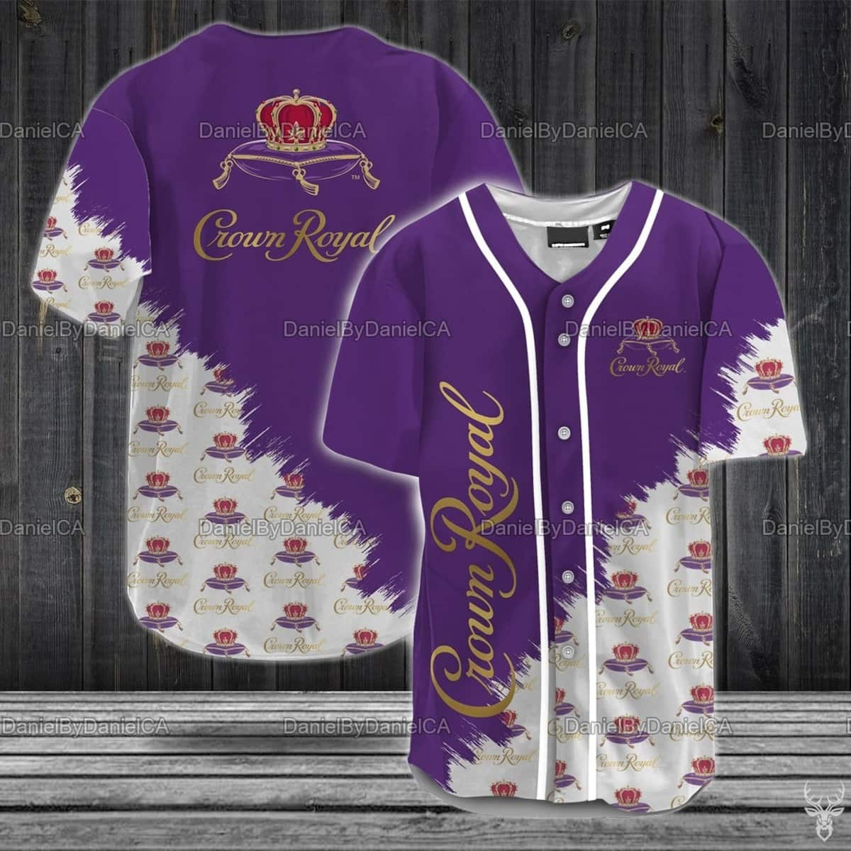 Crown Royal Logo Baseball Jersey Gift For Sport Dad