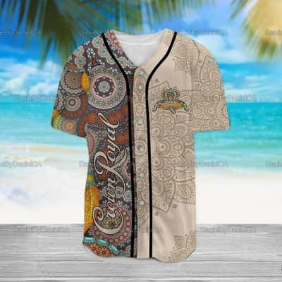 Crown Royal Baseball Jersey Mandala Pattern Birthday Gift For Dad Crown Royal Baseball Jersey Mandala Pattern Birthday Gift For Dad