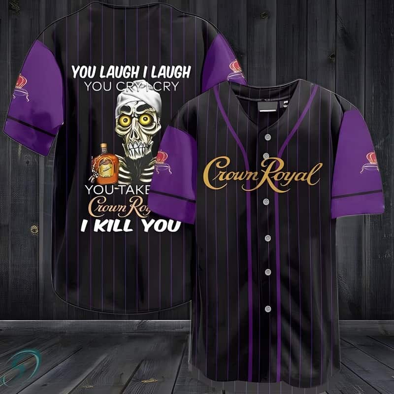 Skull Crown Royal Baseball Jersey Gift For Best Friend Skull Crown Royal Baseball Jersey Gift For Best Friend