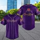 Purple Crown Royal Baseball Jersey Birthday Gift For Dad Purple Crown Royal Baseball Jersey Birthday Gift For Dad