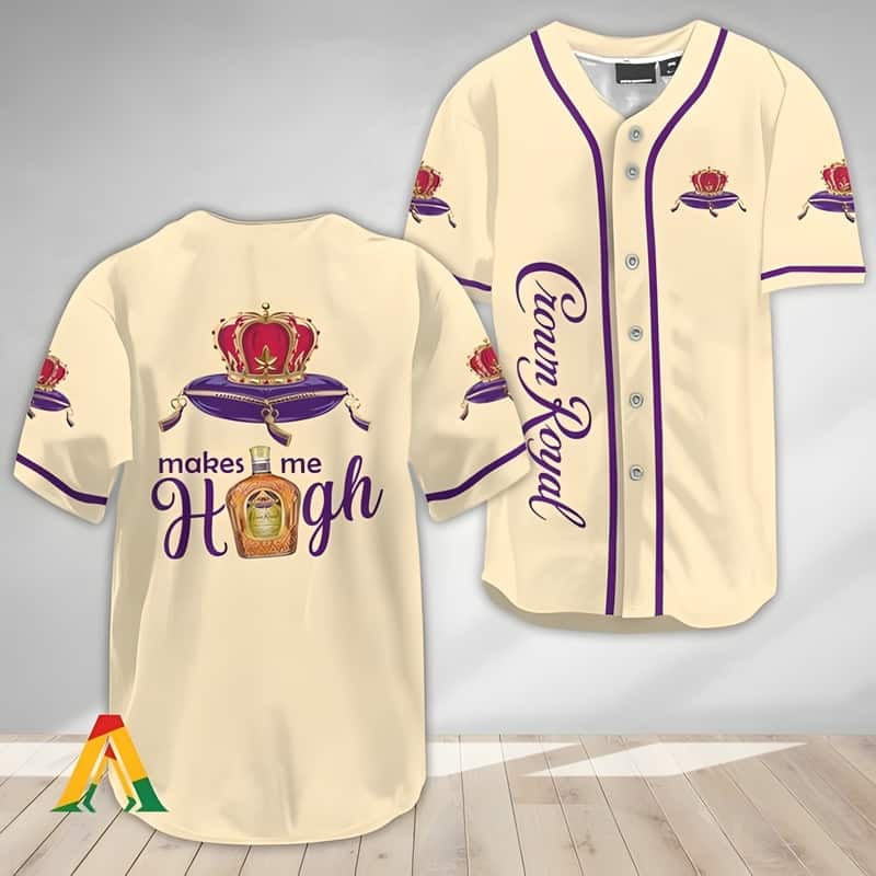 Crown Royal Baseball Jersey Make Me High Gift For Him Crown Royal Baseball Jersey Make Me High Gift For Him