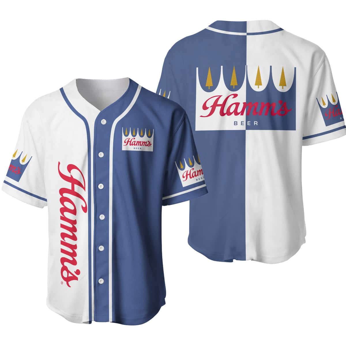 Hamm's Baseball Jersey Gift For Beer Drinkers