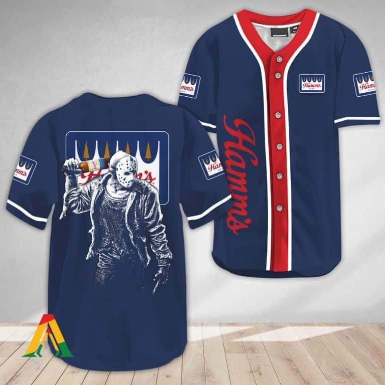 Jason Voorhees Hamm’s Beer Baseball Jersey Gift For Sporty Husband