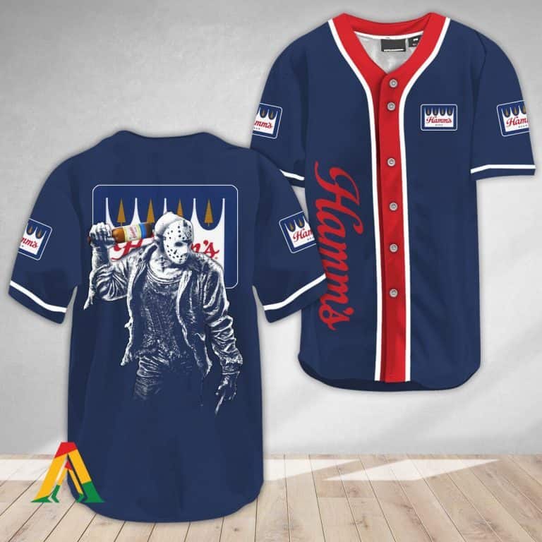 Jason Voorhees Hamm’s Beer Baseball Jersey Gift For Sporty Husband Jason Voorhees Hamm’s Beer Baseball Jersey Gift For Sporty Husband