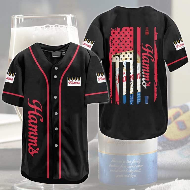 Hamm’s Beer Flag Baseball Jersey Gift For Sporty Boyfriend