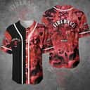 Fireball Baseball Jersey Fire Skull Pattern Gift For Whisky Lovers Fireball Baseball Jersey Fire Skull Pattern Gift For Whisky Lovers