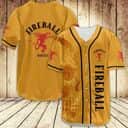 Skull With Fireball Baseball Jersey Whisky Lovers Gift Skull With Fireball Baseball Jersey Whisky Lovers Gift