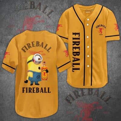 Minions Fireball Baseball Jersey Gift For Sporty Husband Minions Fireball Baseball Jersey Gift For Sporty Husband