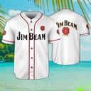 White Jim Beam Baseball Jersey Gift For Whiskey Drinkers White Jim Beam Baseball Jersey Gift For Whiskey Drinkers