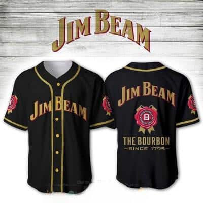Jim Beam Whiskey Baseball Jersey Sports Gift For Him