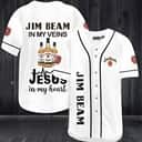 Black Jim Beam Baseball Jersey Gift For Whiskey Lovers Black Jim Beam Baseball Jersey Gift For Whiskey Lovers