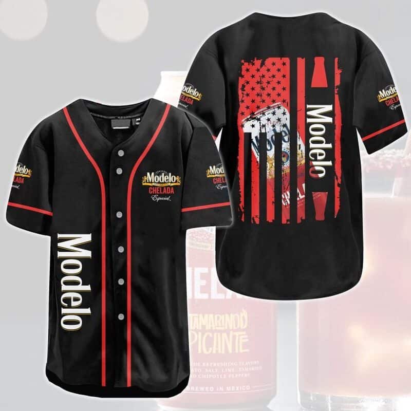 Modelo Beer Flag Baseball Jersey Best Gift For Beer Lovers