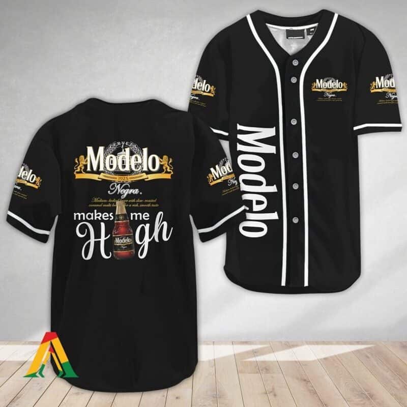 Modelo Beer Make Me High Baseball Jersey Modelo Beer Make Me High Baseball Jersey
